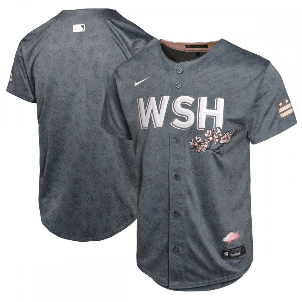 Washington Nationals Youth City Connect Limited Jersey - Charcoal-Pro Kit Vault | Brand New 26/27 Sports Jerseys